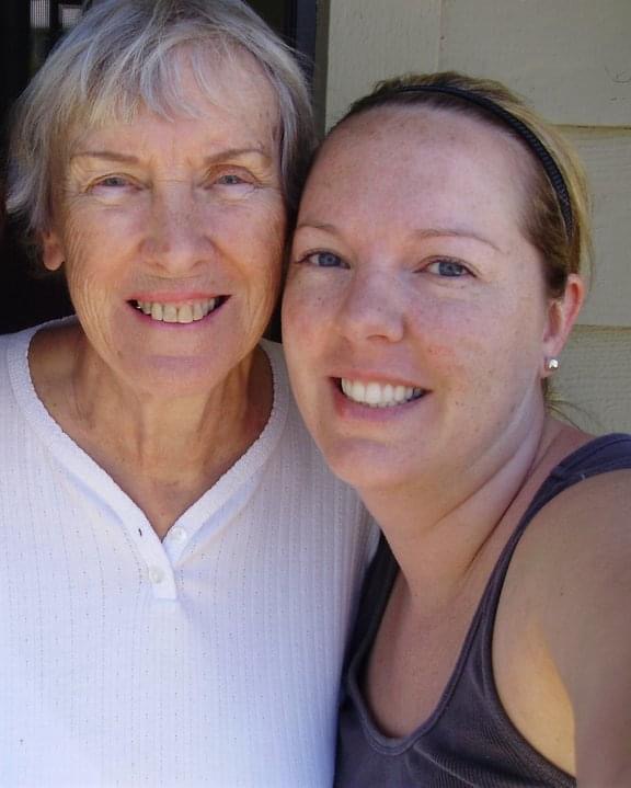 Pretty Cry founder Liz Smith with her grandmother, the inspiration for the brand.